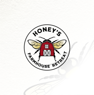 Honey's Farmhouse Retreat | Logo Design by ZeneFashions