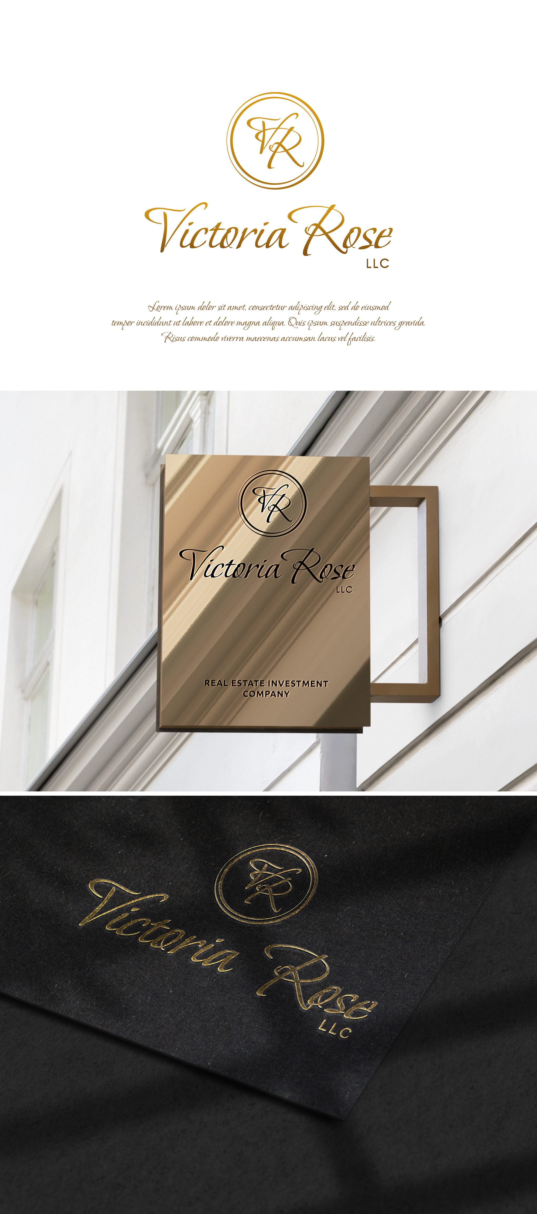 Diseño de Logo por RD Brand Architects para Victoria Rose LLC | Diseño #27116970