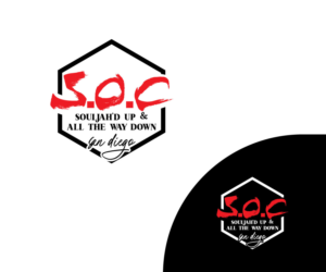 S.O.C  souljas of CHRIST/ SOULJAH'D UP & ALL THE WAY DOWN san diego chapter | Logo Design by rimu