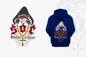 S.O.C  souljas of CHRIST/ SOULJAH'D UP & ALL THE WAY DOWN san diego chapter | Logo-Design von Djamdesign