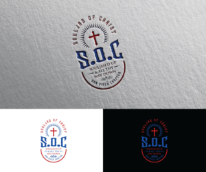 S.O.C  souljas of CHRIST/ SOULJAH'D UP & ALL THE WAY DOWN san diego chapter | Logo Design by Iris 3