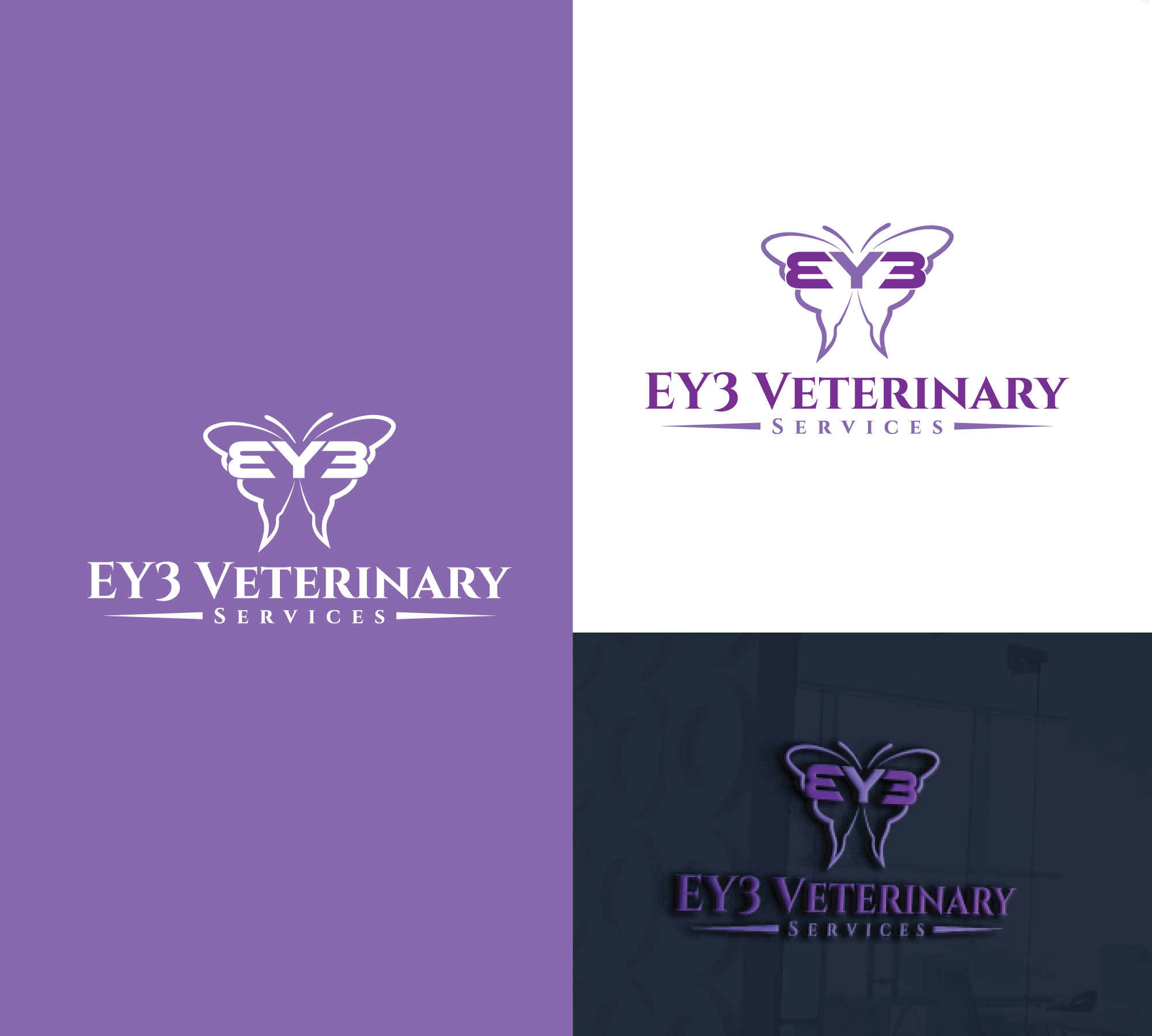 Logo Design by RRR Design for EY3 Veterinary Services | Design #27109156