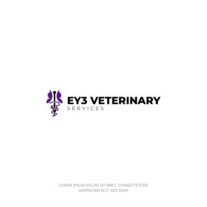 Diseño de Logo por alitjuara para EY3 Veterinary Services | Diseño #27112582