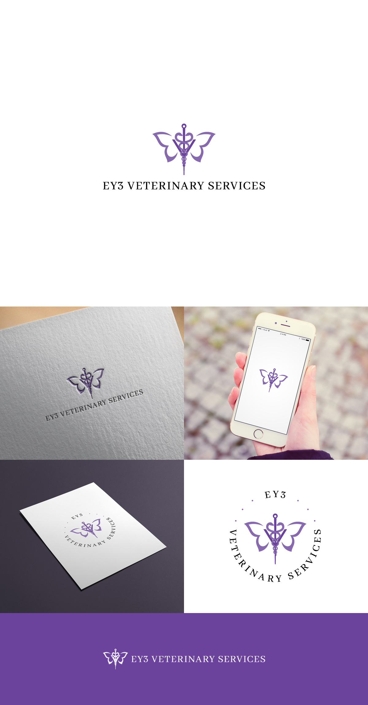 Diseño de Logo por NineOwl para EY3 Veterinary Services | Diseño #27087526