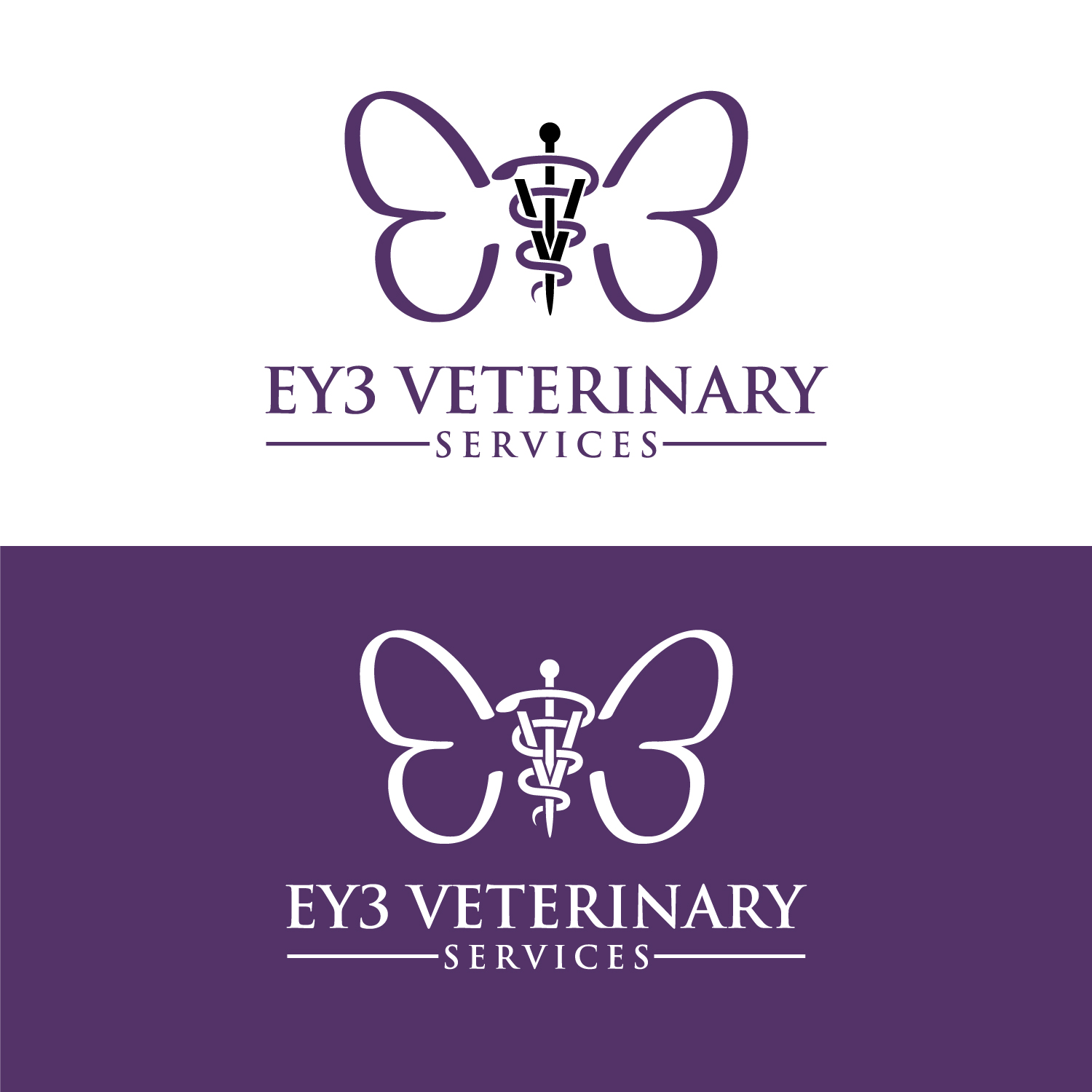 Logo-Design von LAXMI DESIGNHUB für EY3 Veterinary Services | Design #27090959