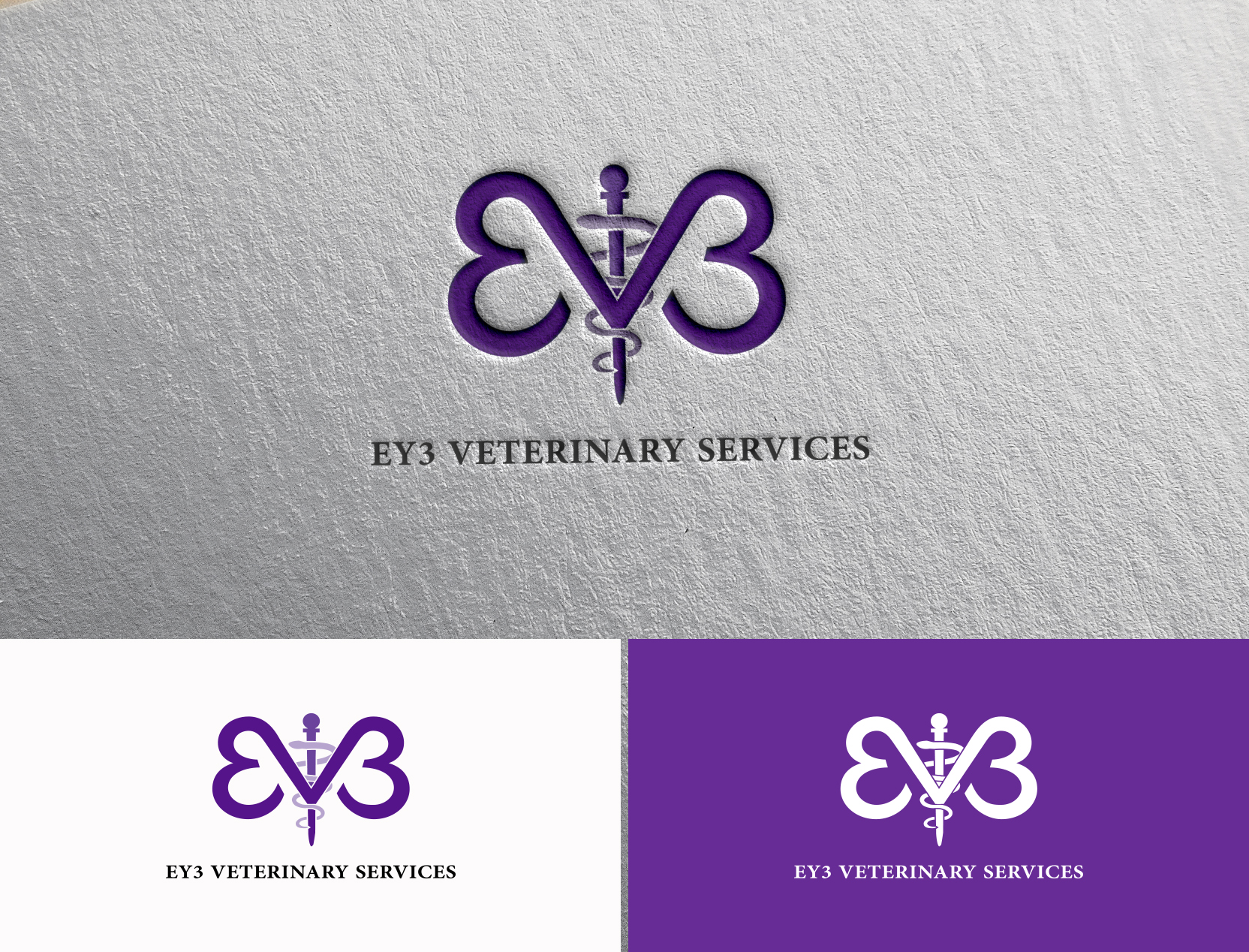 Logo Design by syra1233 for EY3 Veterinary Services | Design #27111586