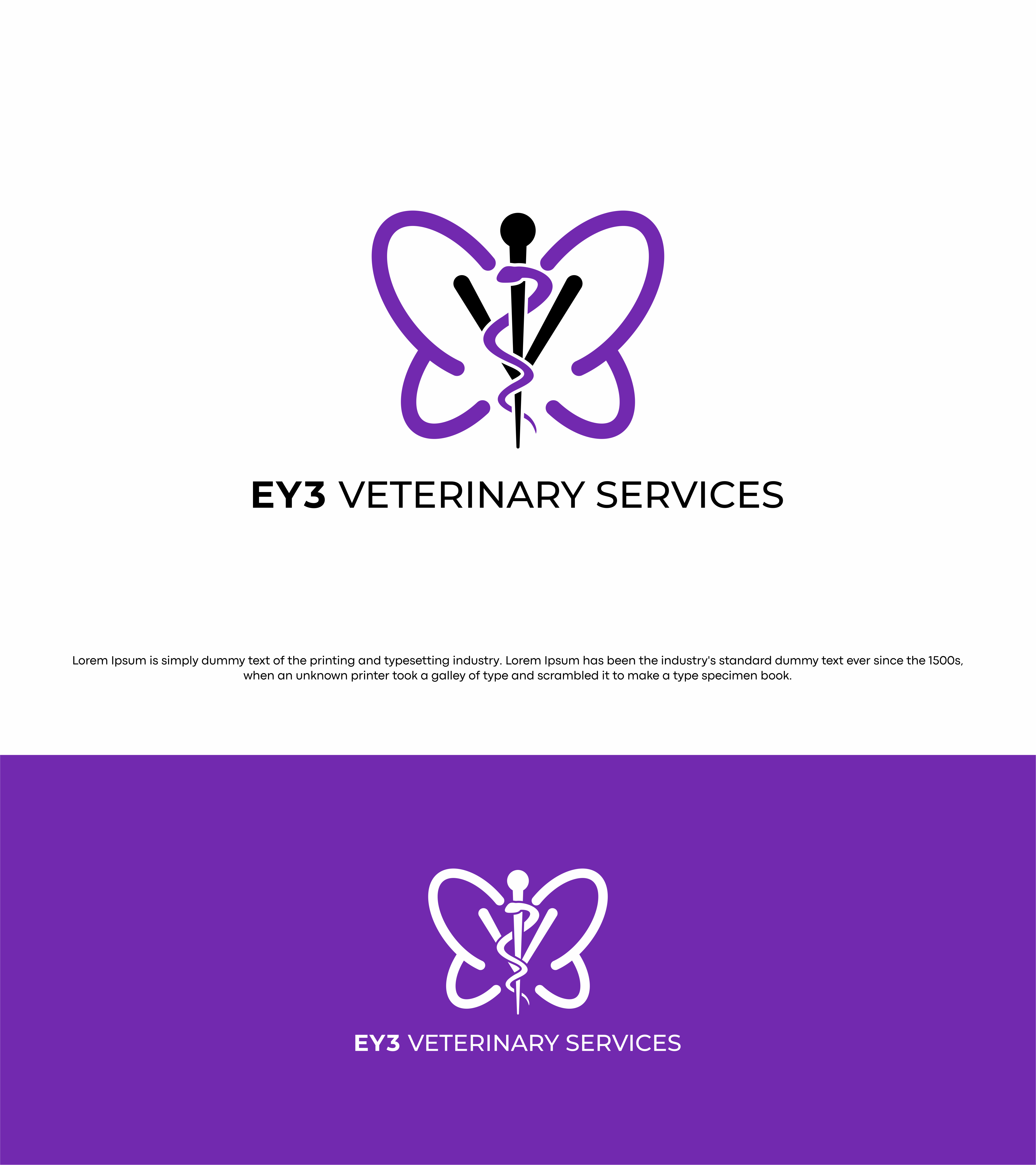 Logo-Design von soriyeee für EY3 Veterinary Services | Design #27117558