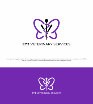 Diseño de Logo por Hakim Febrian para EY3 Veterinary Services | Diseño #27117558