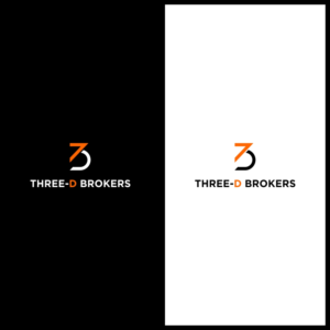 'Three-D Brokers' or '3D' for potential branding and 'Three-D Brokers' associated with it | Logo Design by eiffel tesla