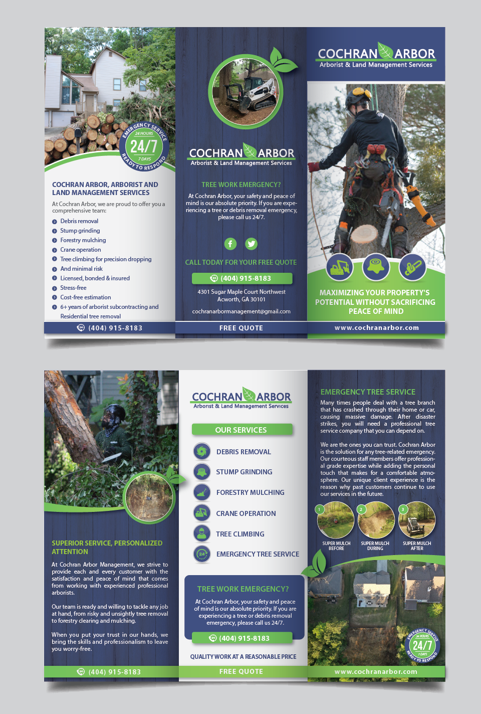 Broschüren-Design von alex989 für Cochran Arbor Management | Design #27114453