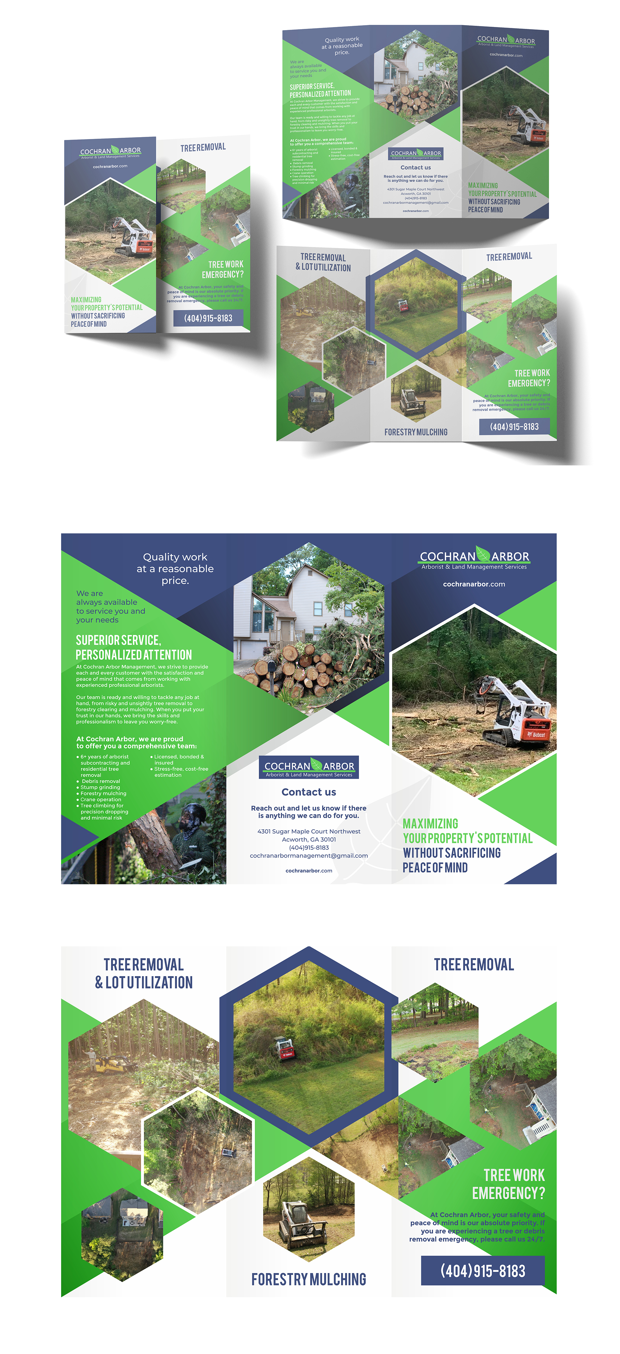 Broschüren-Design von ecorokerz für Cochran Arbor Management | Design #27113465