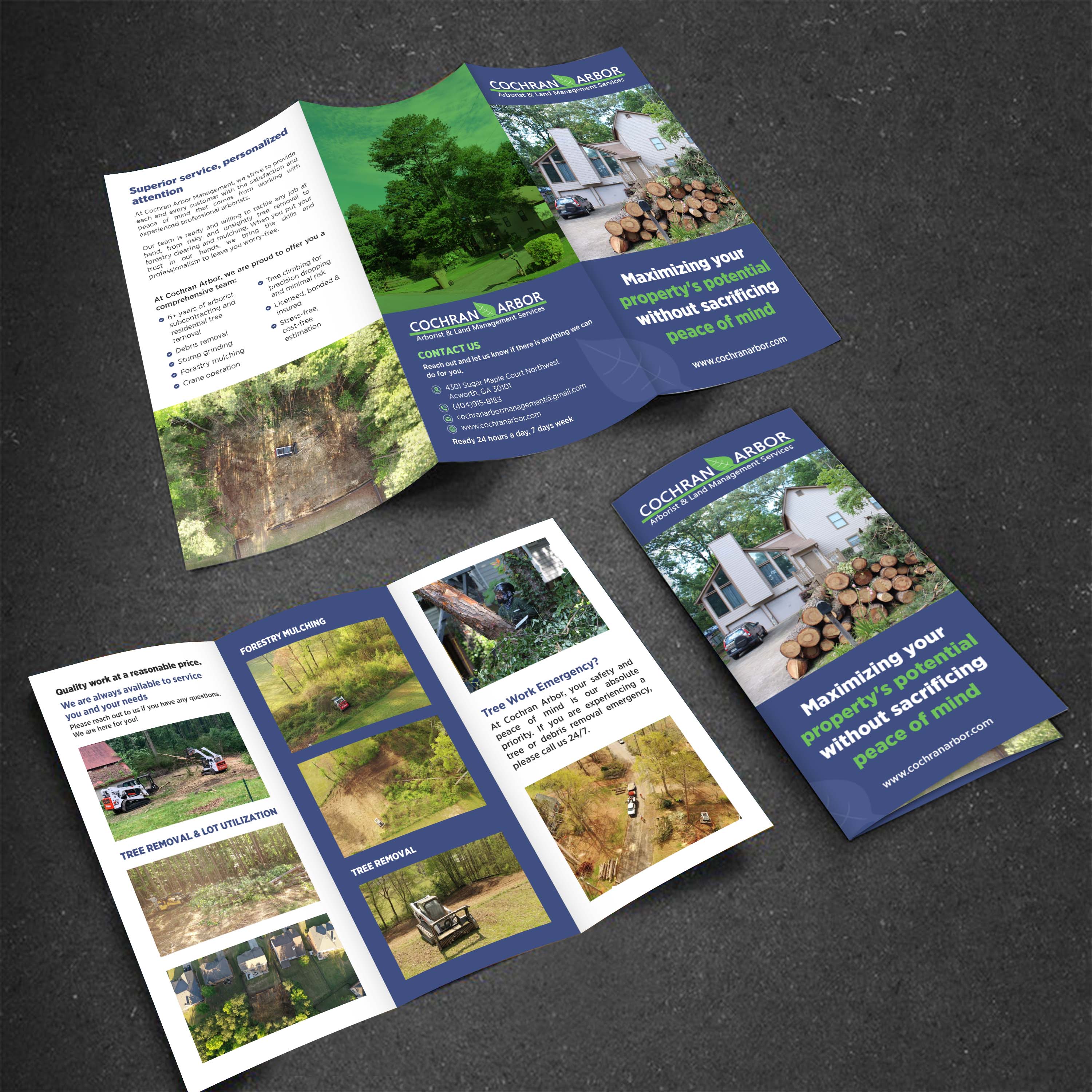 Design de Brochure par GraphicsGuru pour Cochran Arbor Management | Design #27111894