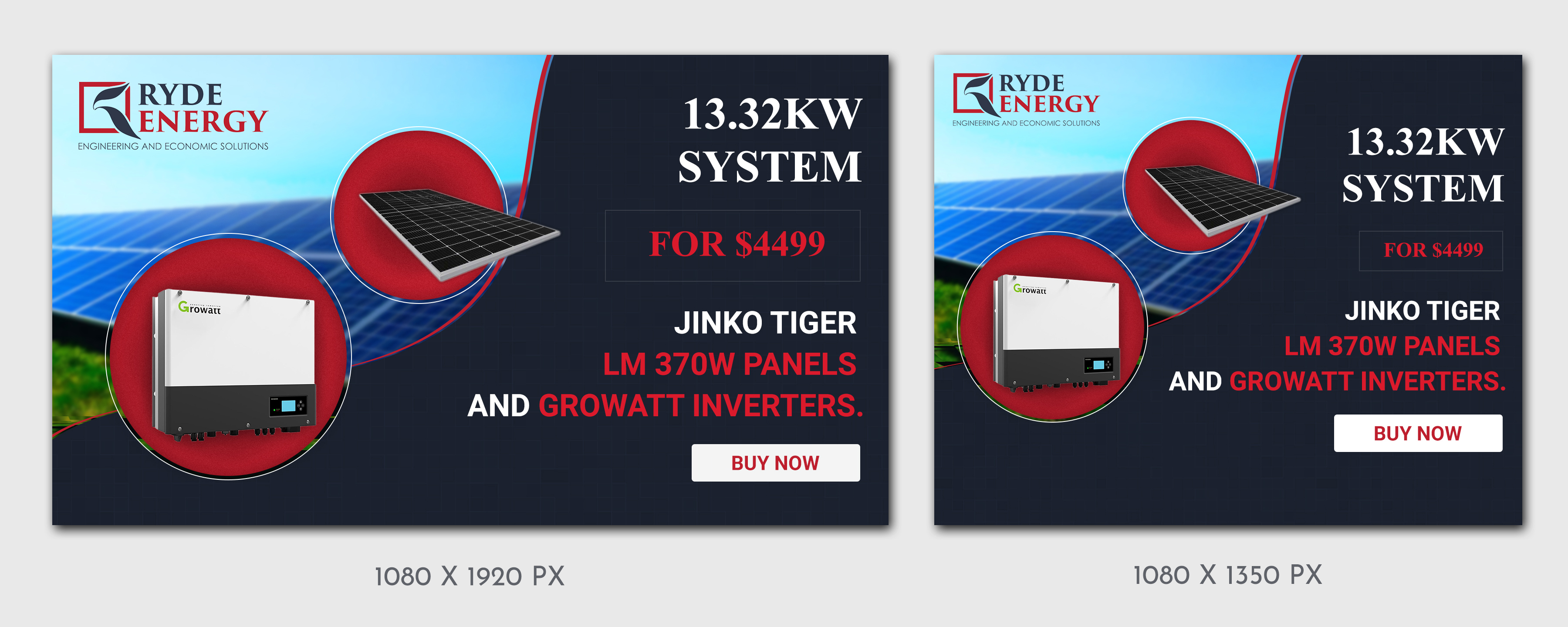 Banner Ad Design by Eclipse Creative for Ryde Energy | Design #27097704