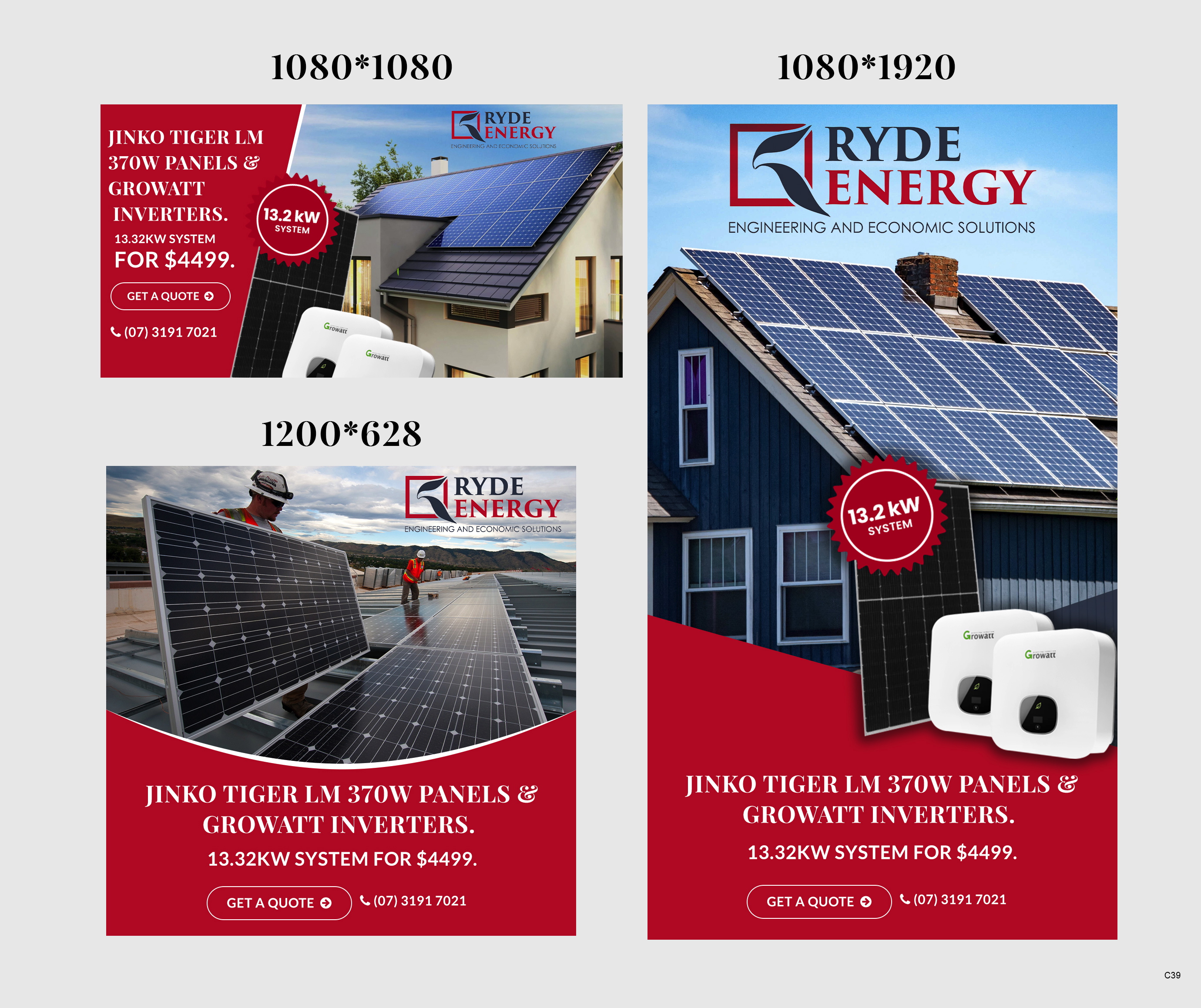 Banner Ad Design by pb for Ryde Energy | Design #27093958
