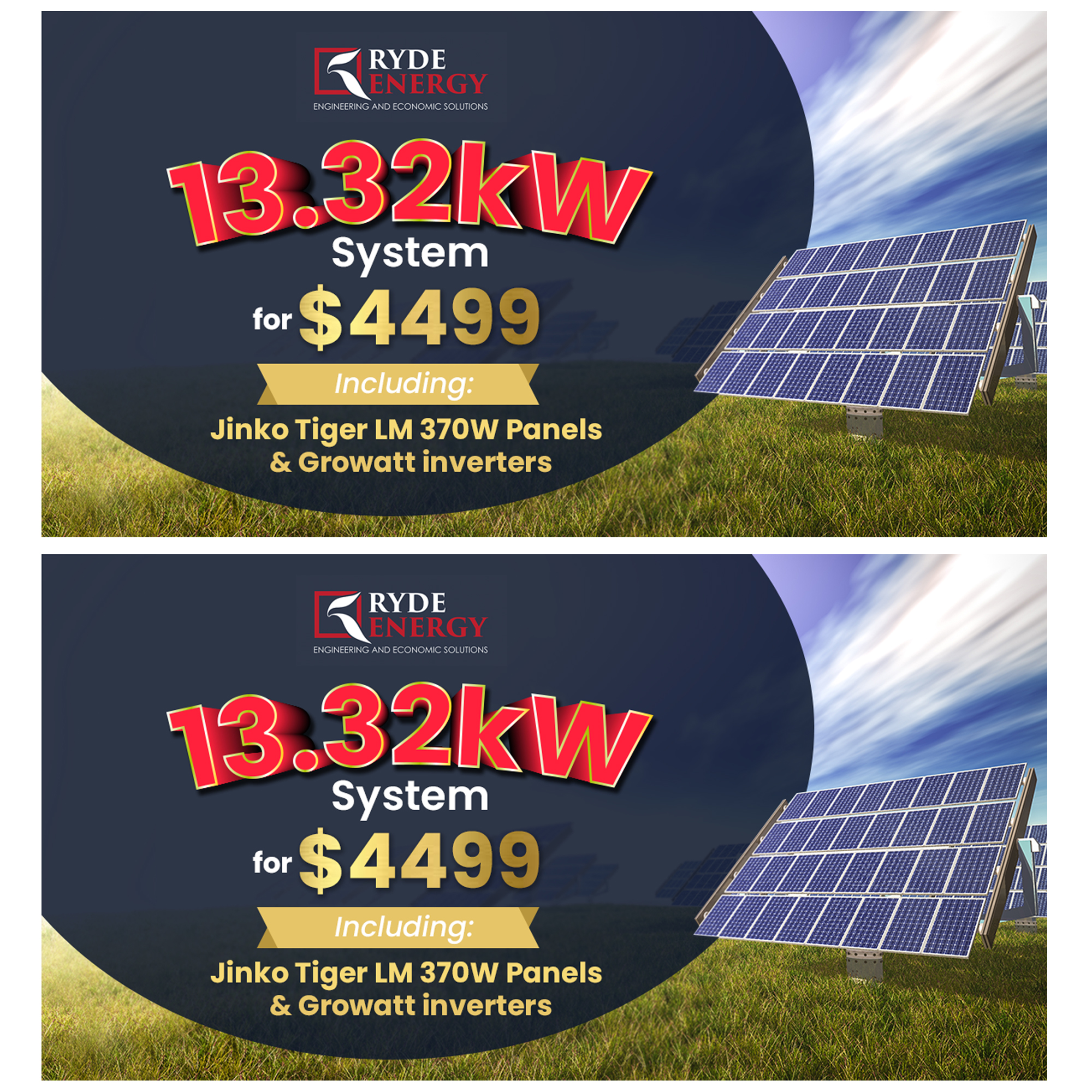 Banner Ad Design by Ong for Ryde Energy | Design #27091156