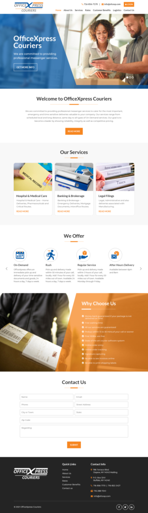 OfficeXpress Couriers Web design | Web-Design von Starlyn DS