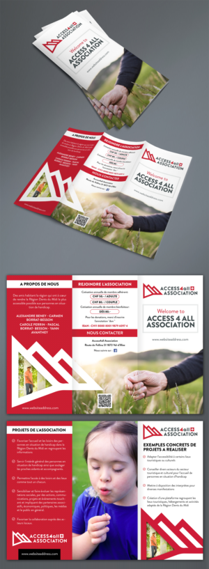 Access for All Association (association pour améliorer l'accessibilité aux personnes handicapées) | Diseño de Flyer por SAI DESIGNS