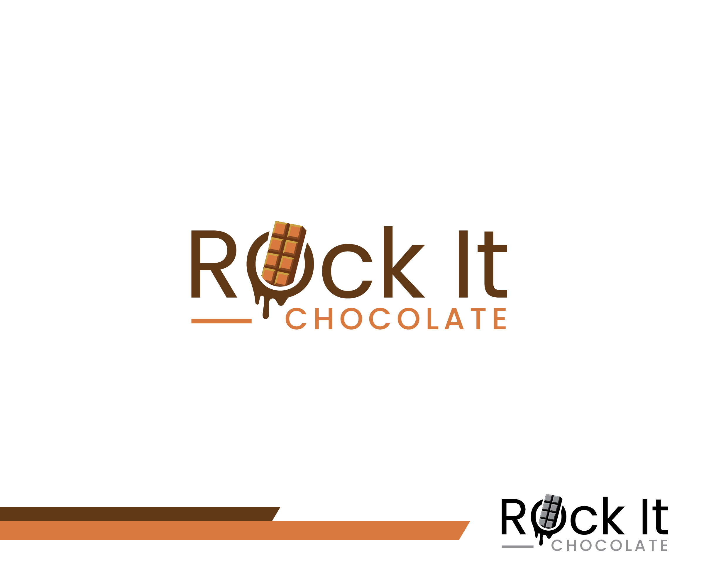 Logo Design by Fat Bat Man for Rock It Chocolate | Design #27097197