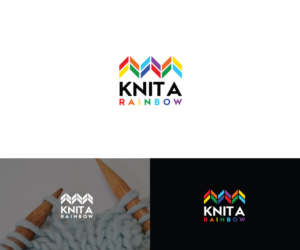 Knit A Rainbow | Logo Design by Iris 3