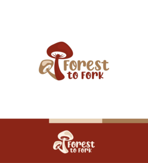 Brand name is Forest to Fork - space for label specifics as shown in examples | Diseño de Logo por ecorokerz