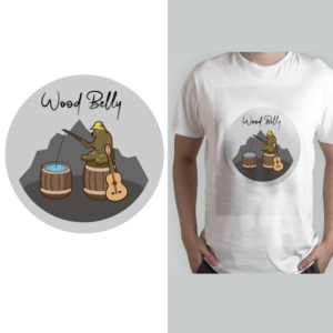 Diseño de Camiseta por Abhijith TV para Wood Belly Music | Diseño #27126594