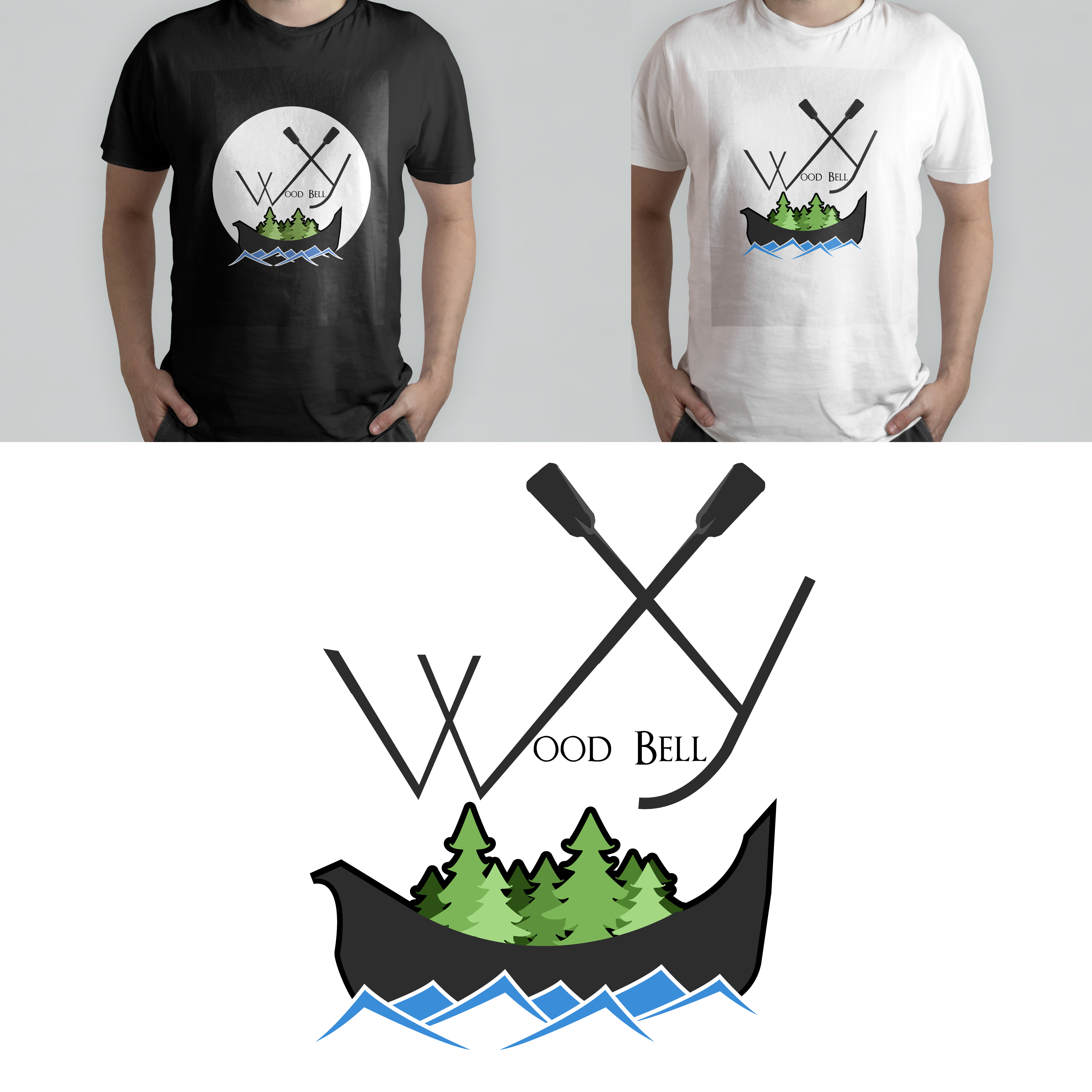 T-shirt Design by Abhijith TV for Wood Belly Music | Design #27127833