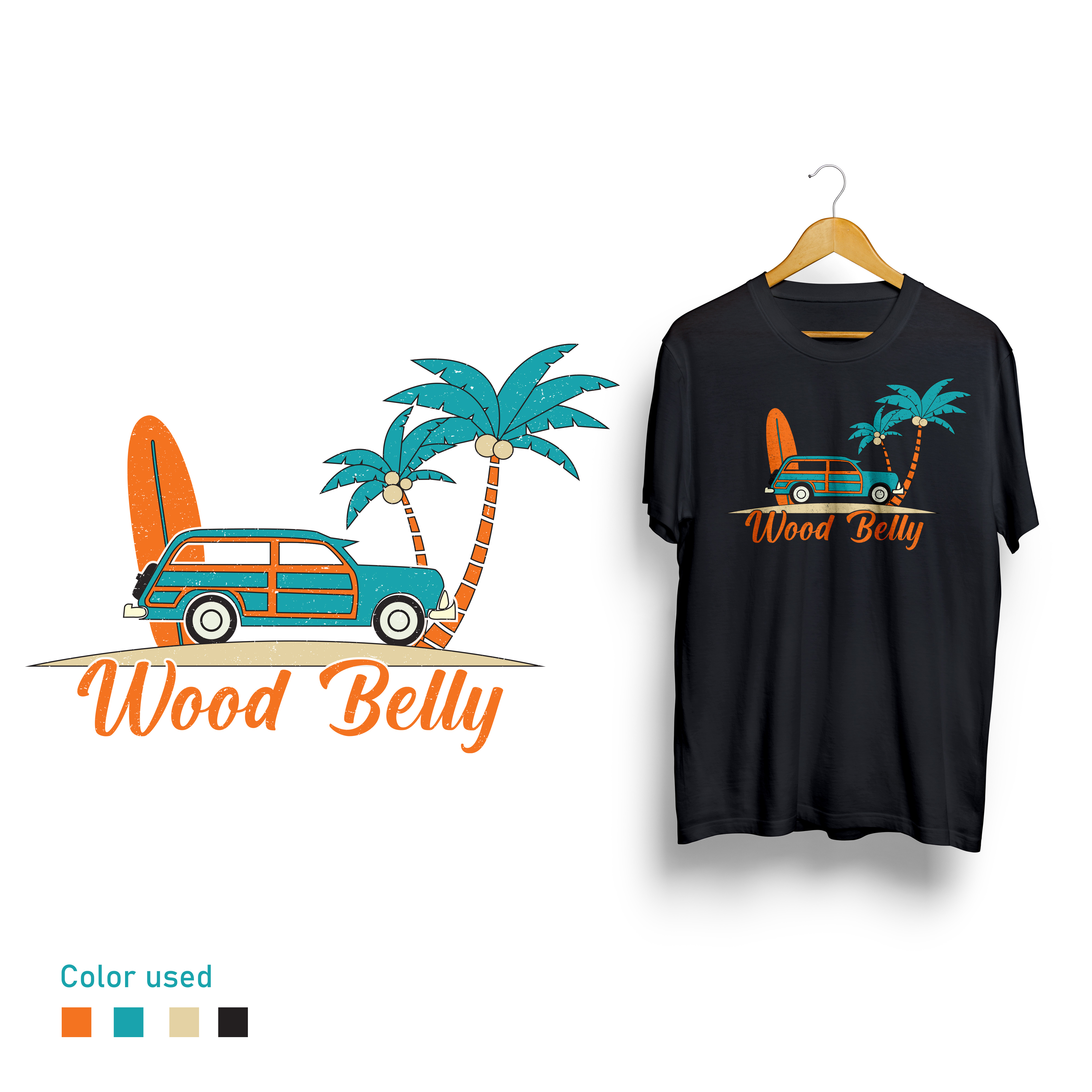 Diseño de Camiseta por RubelRir para Wood Belly Music | Diseño #27111891