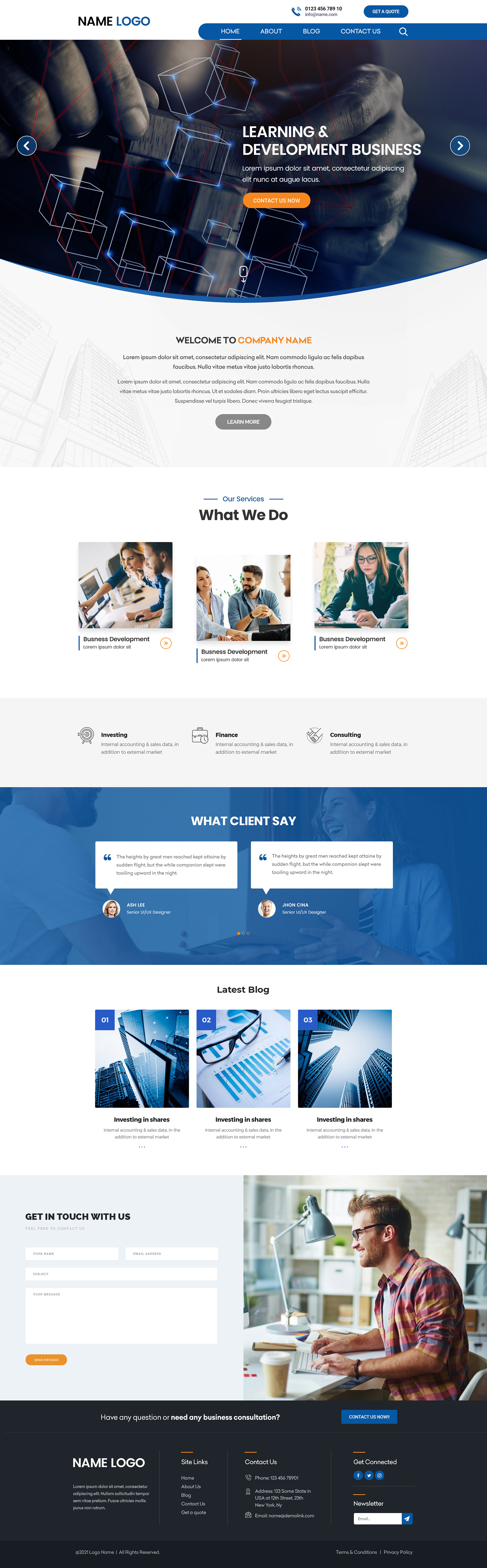Web Design by Shijo John for this project | Design #27100224