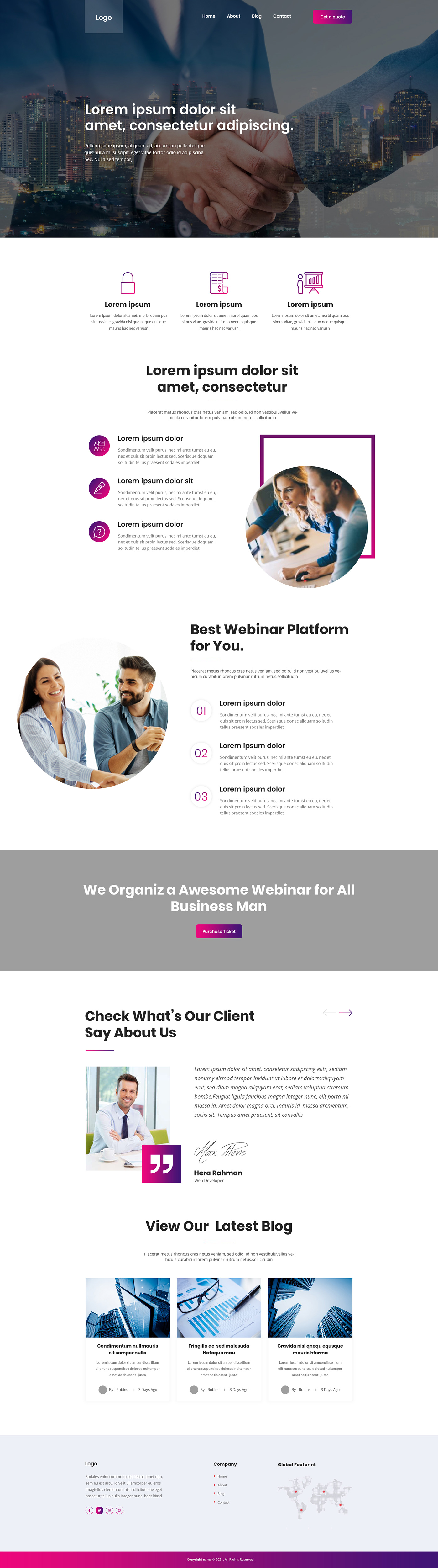 Web Design by Shijo John for this project | Design #27100303