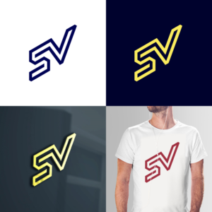 S.V. or SV | Logo Design by 4tech services