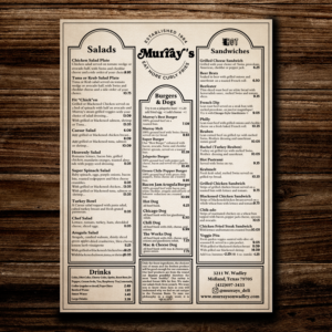 Menu Design by sanabil