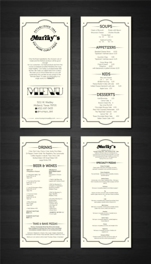 Menu Design by artbitin