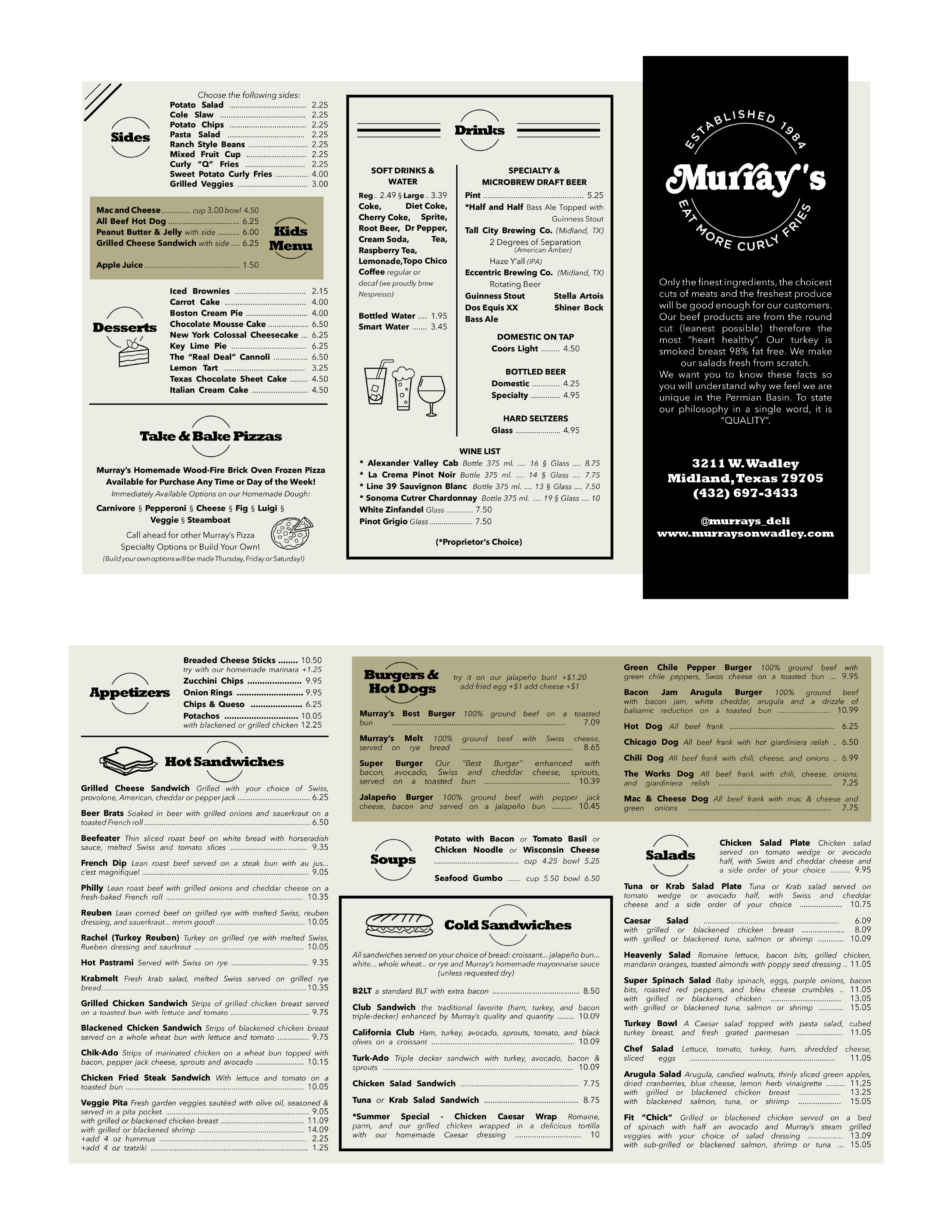 Menu Design by LRQ Art and Designs for this project | Design #27124251