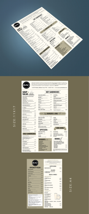 Menu Design by Artandstuffbyshree for this project | Design: #27139672