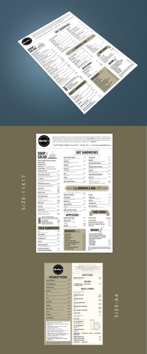 Menu Design by Artandstuffbyshree for this project | Design: #27144190