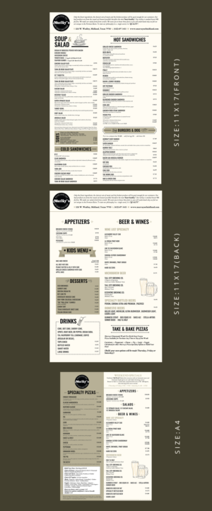 Menu Design by Artandstuffbyshree for this project | Design: #27152384