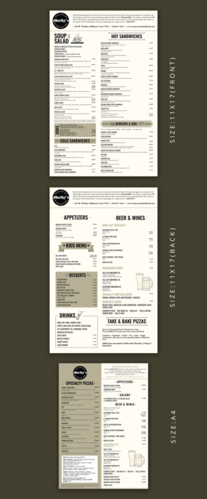 Menu Design by Artandstuffbyshree for this project | Design: #27155002