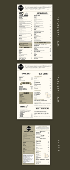 Menu Design by Artandstuffbyshree for this project | Design: #27163255