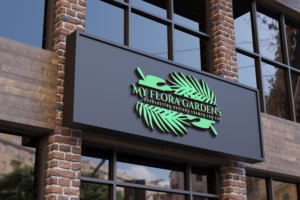 MY FLORA GARDENS - Everlasting designs framed for you | Logo Design by makerlogoz