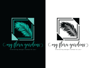MY FLORA GARDENS - Everlasting designs framed for you | Logo Design by akterkhadijars