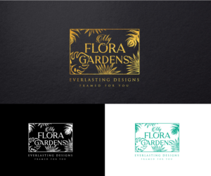 MY FLORA GARDENS - Everlasting designs framed for you | Diseño de Logo por step forward 2