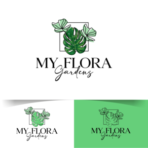 MY FLORA GARDENS - Everlasting designs framed for you | Logo Design by ZeneFashions