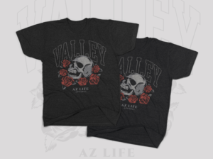 Skull Design with lettering streetwear tshirt design  | T-shirt Design by Ena