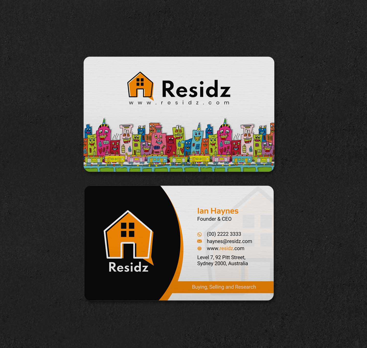 Business Card Design by INDIAN_Ashok for Resides | Design #27108699