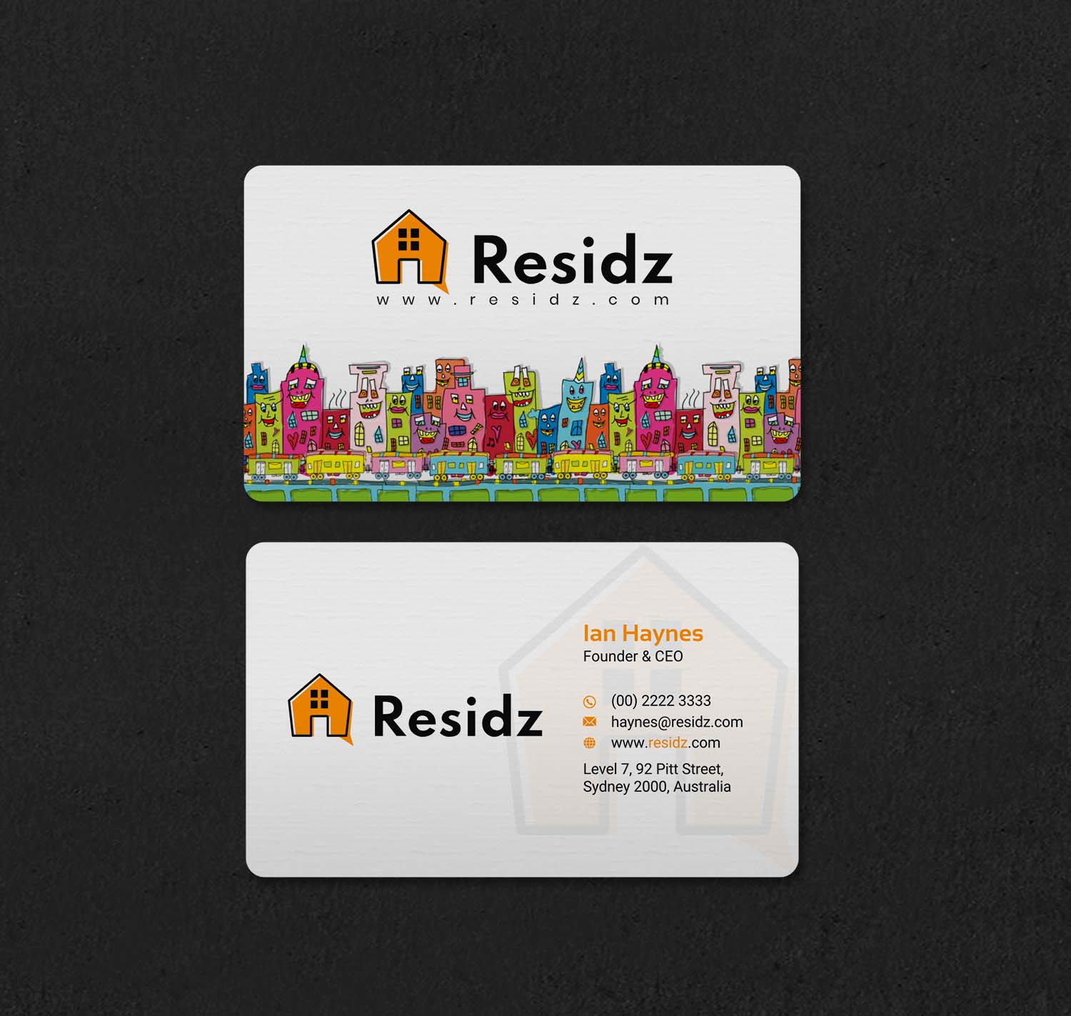 Business Card Design by INDIAN_Ashok for Resides | Design #27108700