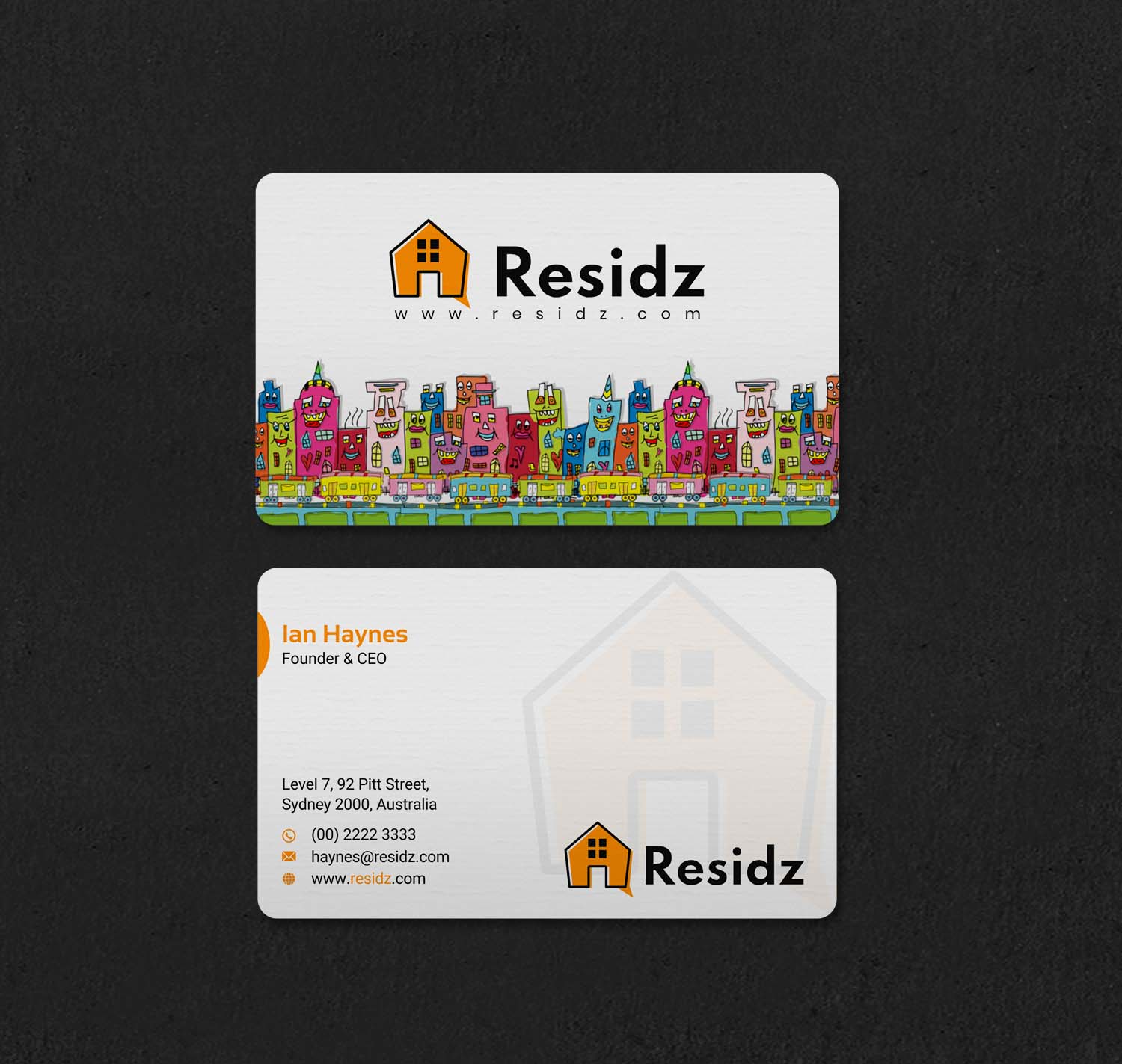 Business Card Design by INDIAN_Ashok for Resides | Design #27108701
