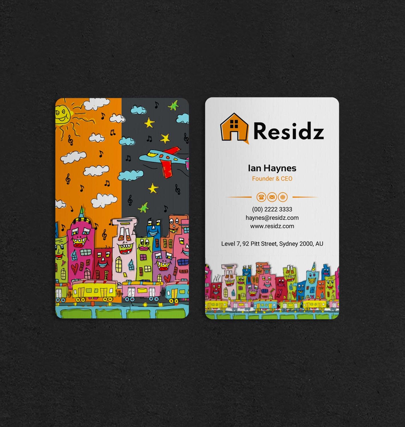 Business Card Design by INDIAN_Ashok for Resides | Design #27108706