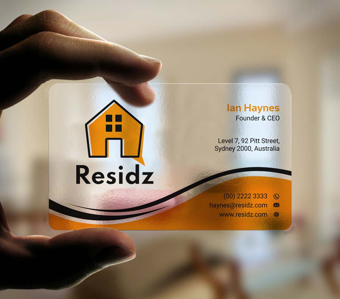 Business Card Design by INDIAN_Ashok for Resides | Design #27108710