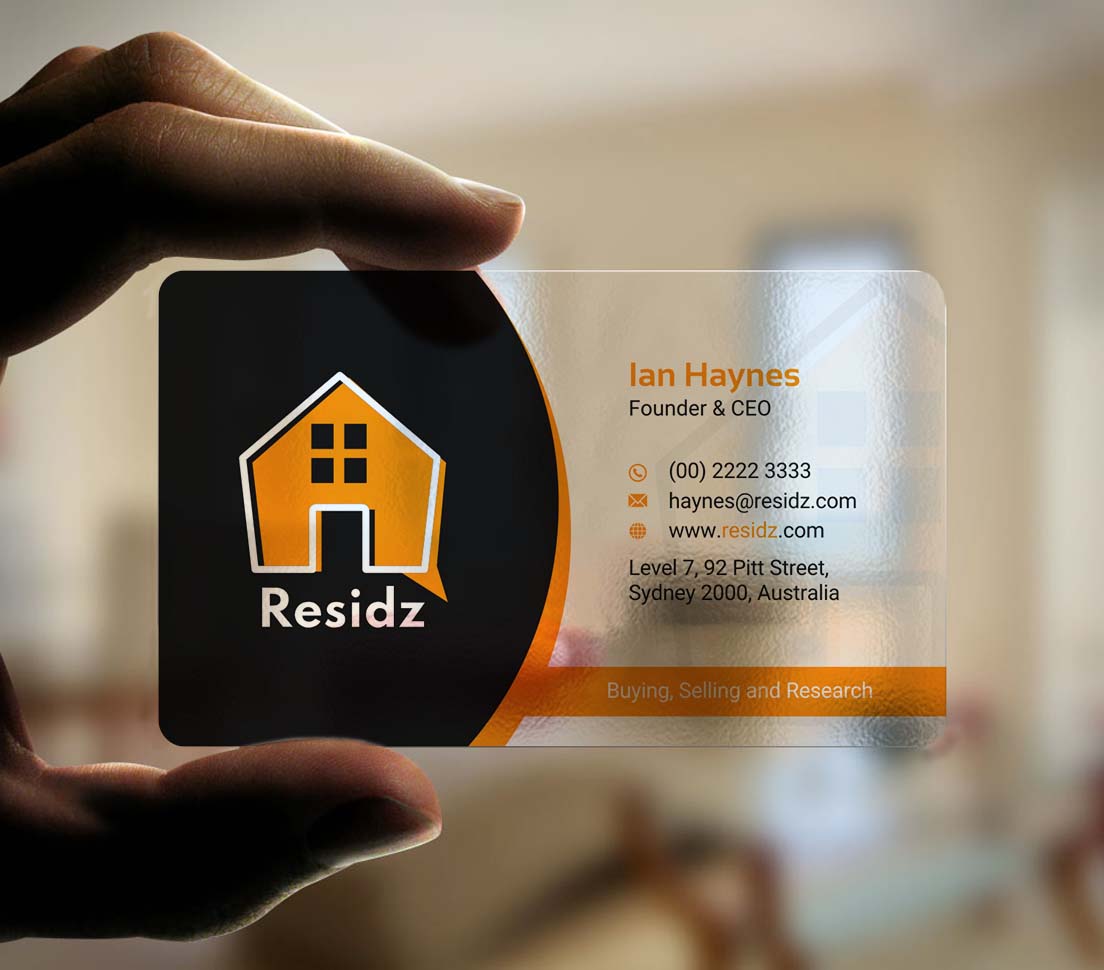 Business Card Design by INDIAN_Ashok for Resides | Design #27108712