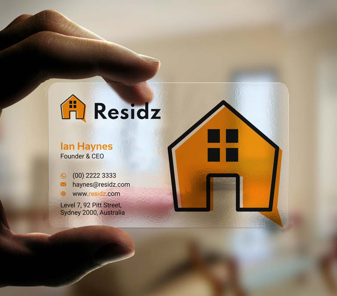 Business Card Design by INDIAN_Ashok for Resides | Design #27108714